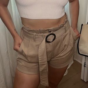 Forever 21 Paper Bag Denim Shorts